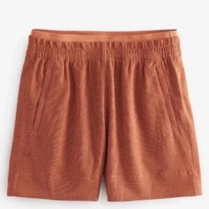 NWT Athleta Echo Short Rust Orange Quick Dry Athletic Shorts Size 12